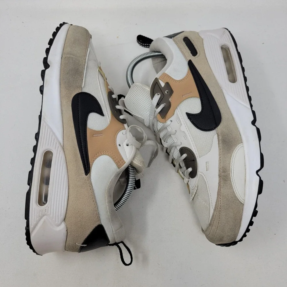 Nike Air Max 90 Futura Shoes Womens Size 10.5 White Running Sneakers‎ DM9922-002